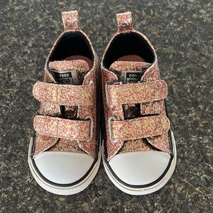 Rose Gold Glitter Toddler Chuck Taylor